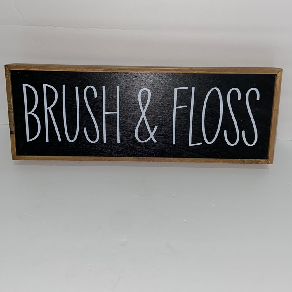Hobby Lobby Brush and Floss Bathroom Decor New